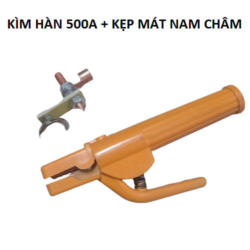 Bộ kìm hàn 500A và kìm mát nam châm