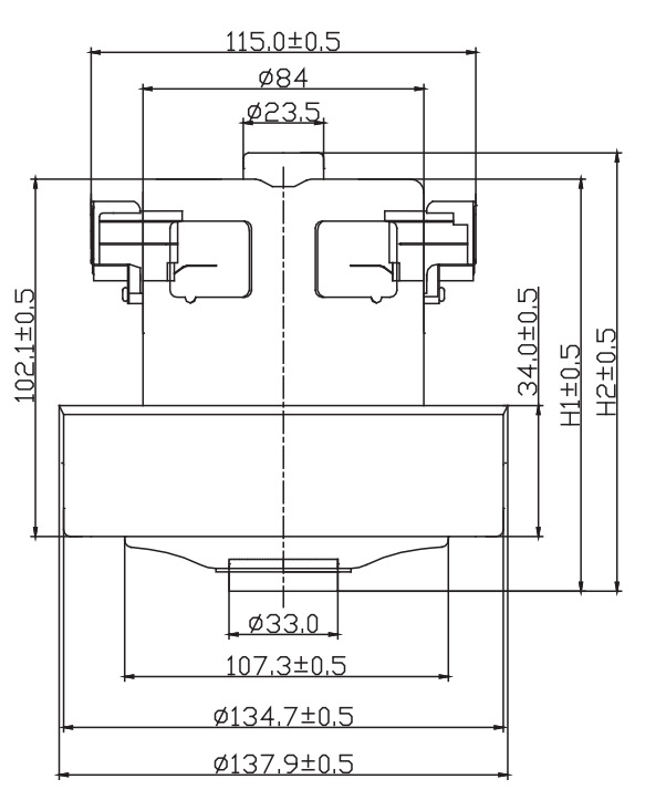 Động cơ máy hút bụi Samsung 2000W bầu 135