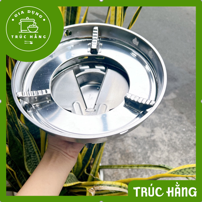 Bếp cồn inox có chắn gió tiện lợi