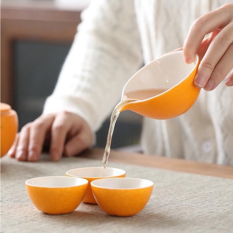 Bộ trà quýt Yuzu dễ thương - Bambobi