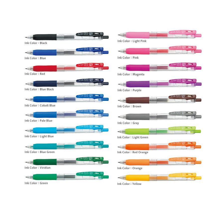 Bút Gel Zebra Sarasa Clip 0.5 mm (Japan)