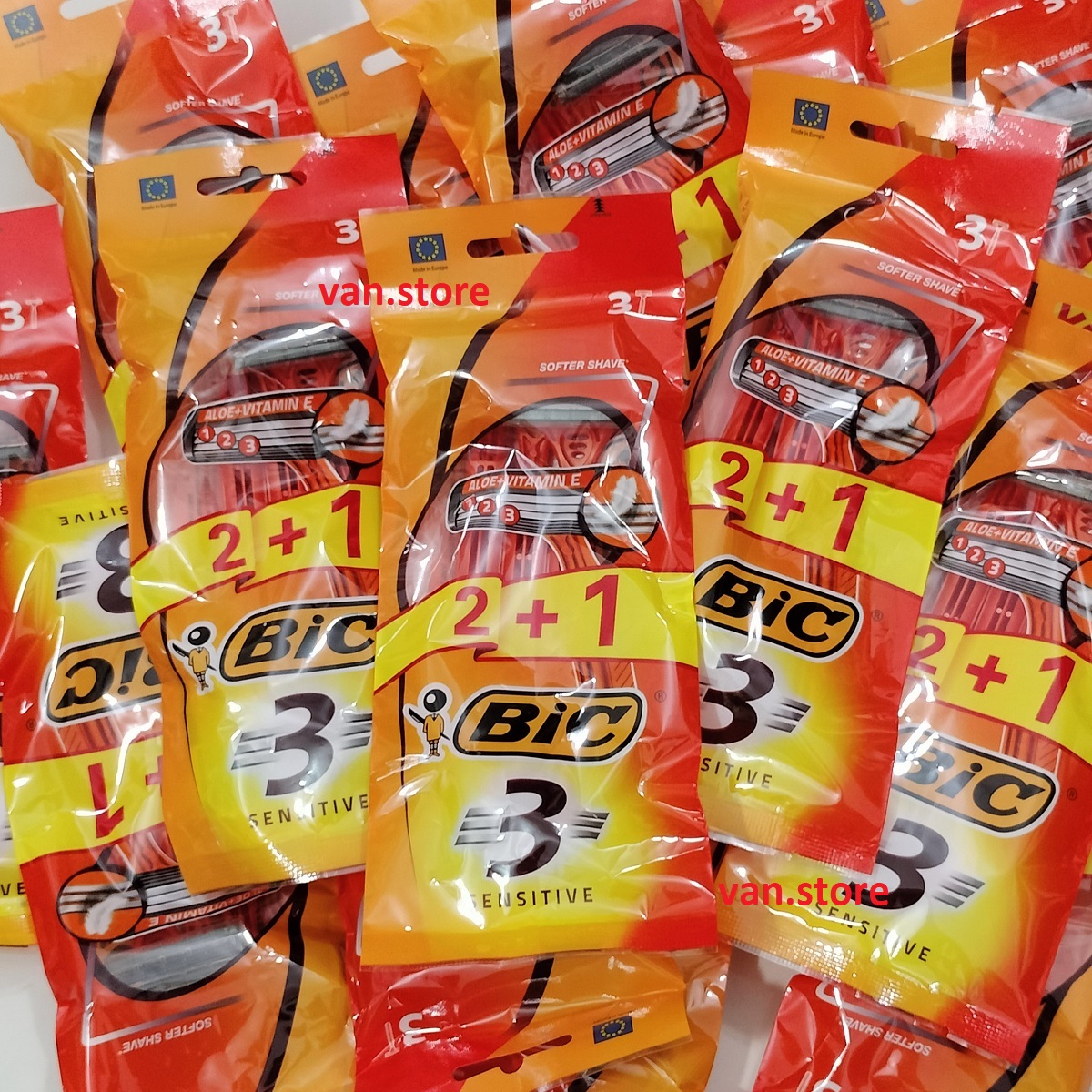 [4 tặng 2] Dao Cạo Râu BiC 3 lưỡi - Bịch 6 cây / [2 tặng 1] Dao Cạo Râu BiC 3 lưỡi - Bịch 3 cây