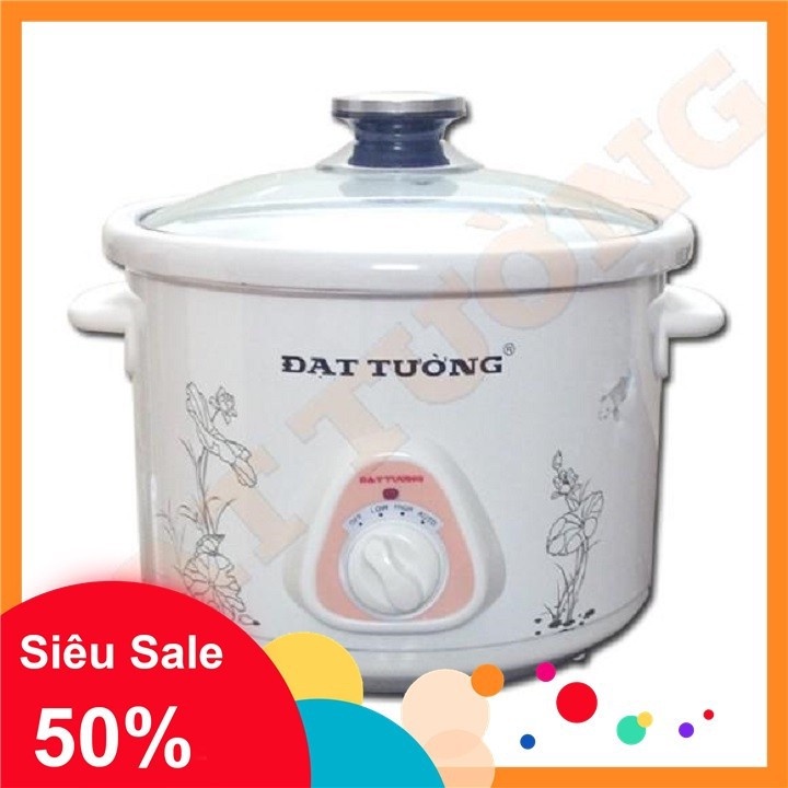 Nồi kho cá, hầm cháo chậm đa năng đạt tường 1.5l - 2.5l