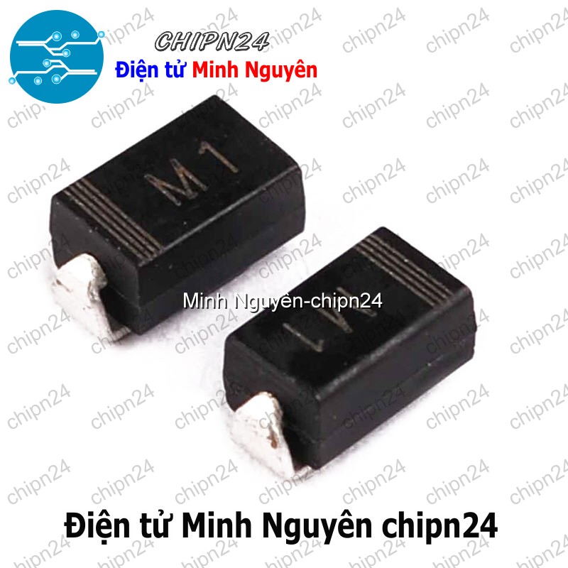 [10 con] (G1) Diode Dán 1N4001 M1 SMA 1A 50V (SMD) (4007) - HH005554