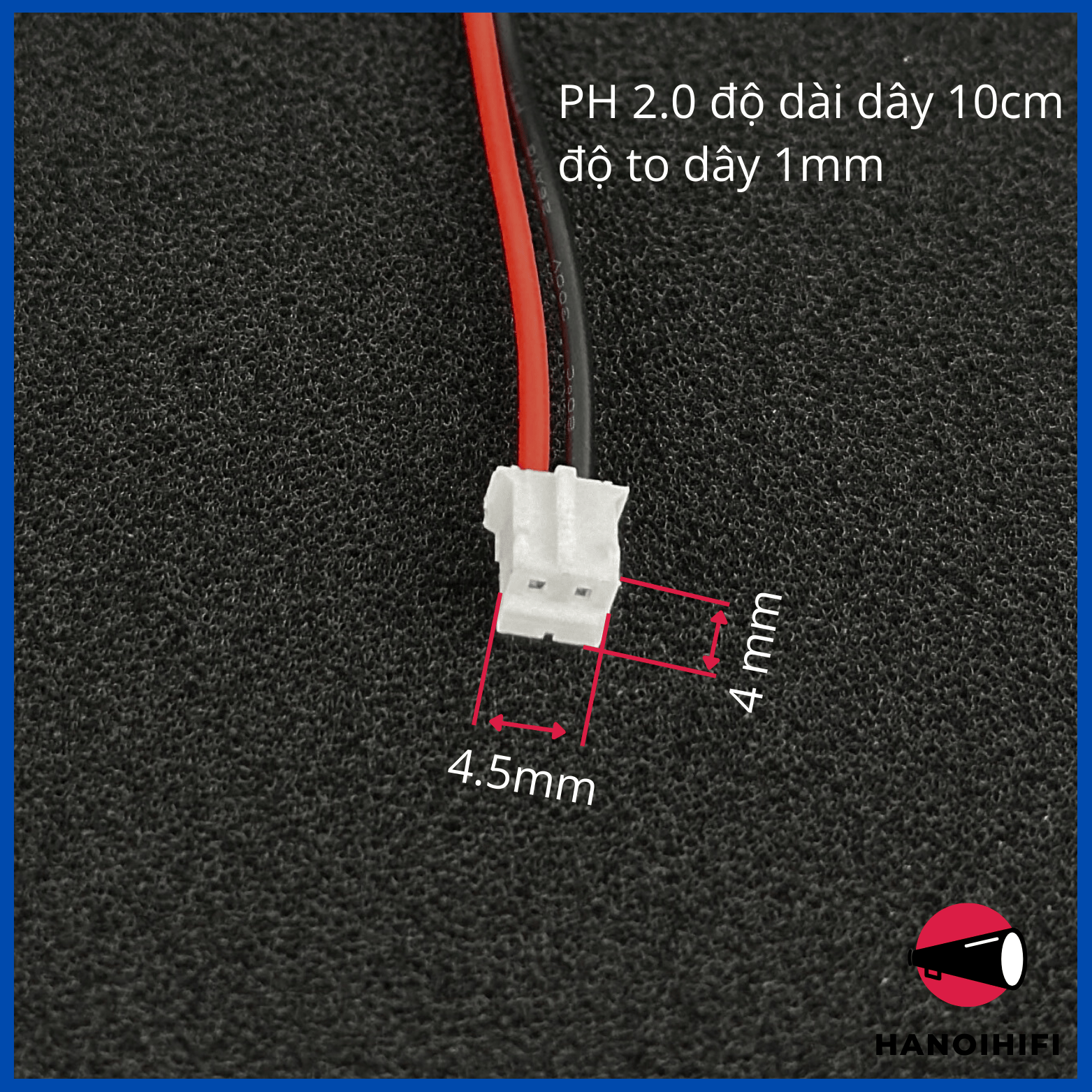 Combo 10 sợi Cáp XH 2.54 2P, 3P, cáp PH 2.0 loại chuẩn 10cm, cáp kết nối pin, cáp kết nối loa