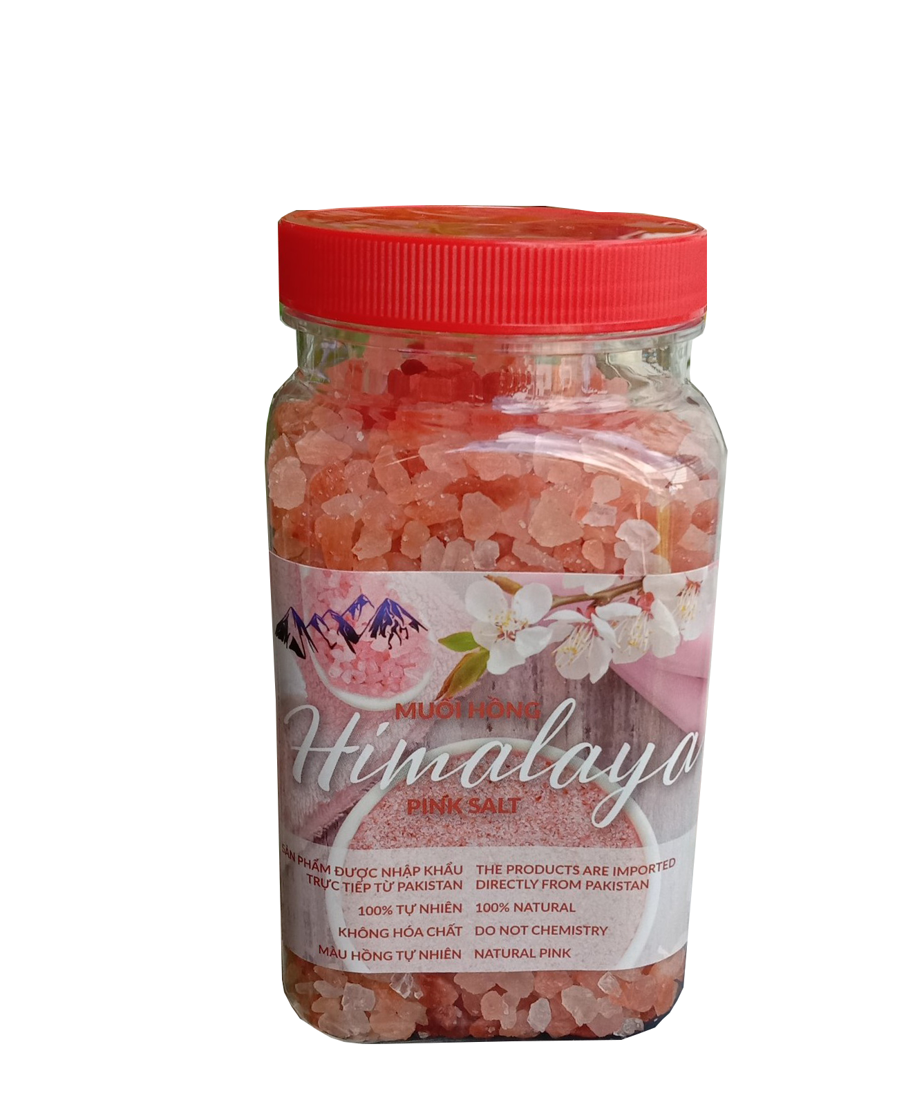 HCMMuối hồng Himalaya Lọ 500 gram loại hạt 3-5mm