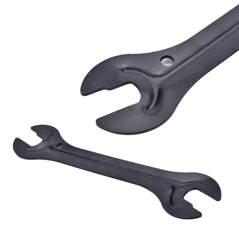 INBdvT2Z Cờ lê hình nón Trục mở trục xe đạp xe đạp xe đạp bằng thép 13/15mm + 14/16mm Cờ lê dụng cụ sửa chữa xe đạp