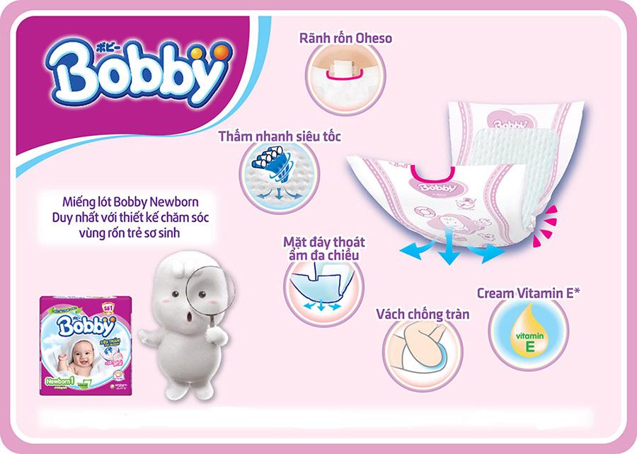 Miếng lót Bobby Newborn 2 (60 miếng)  1 tháng