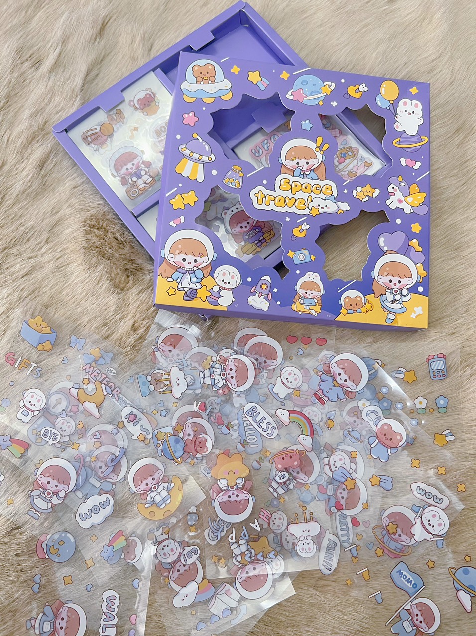 bộ sticker 100 tấm siêu cute