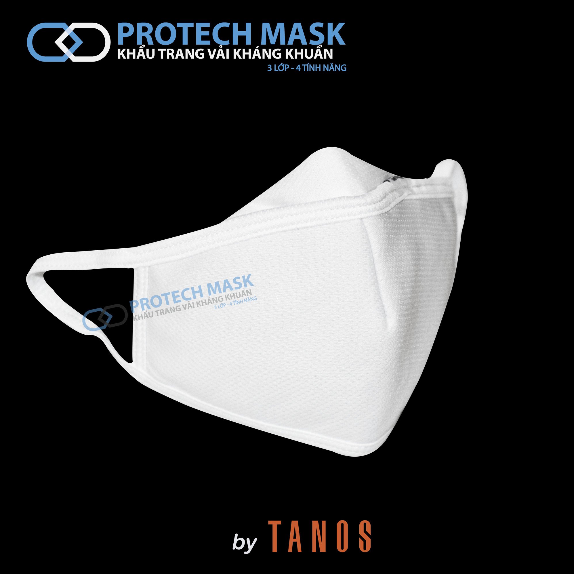 KHẨU TRANG VẢI KHÁNG KHUẨN - PROTECH MASK