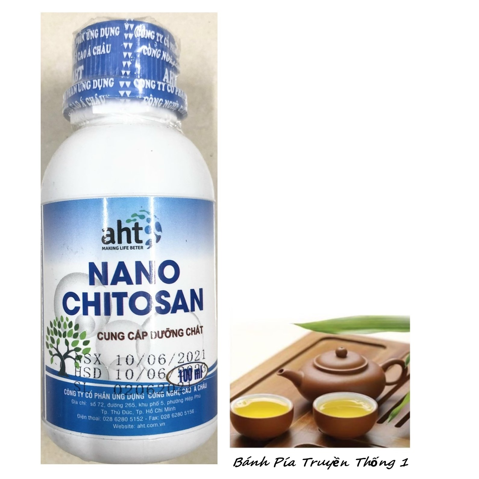 Phân bón nano chitosan aht - tạo khả năng kháng bệnh của cây - #355a# 100ml