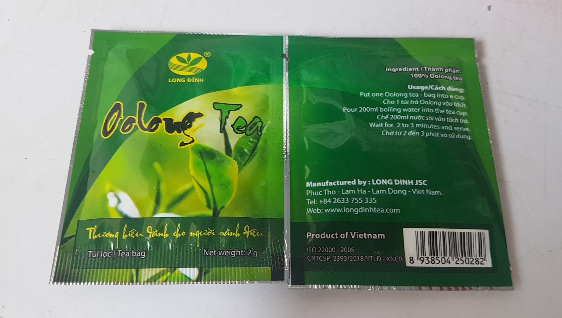 Trà Ô Long túi lọc tép 2 gram Long Đỉnh