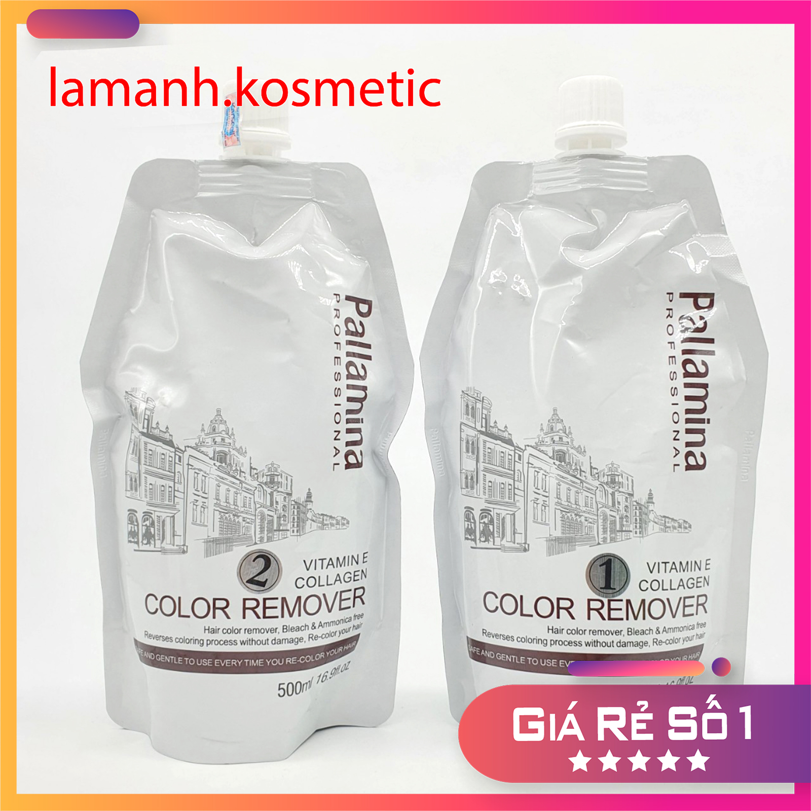 Bóc mầu tóc pallamina 500ml*2