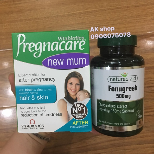 Combo lợi sữa new mum và cỏ cà ri fenugreek