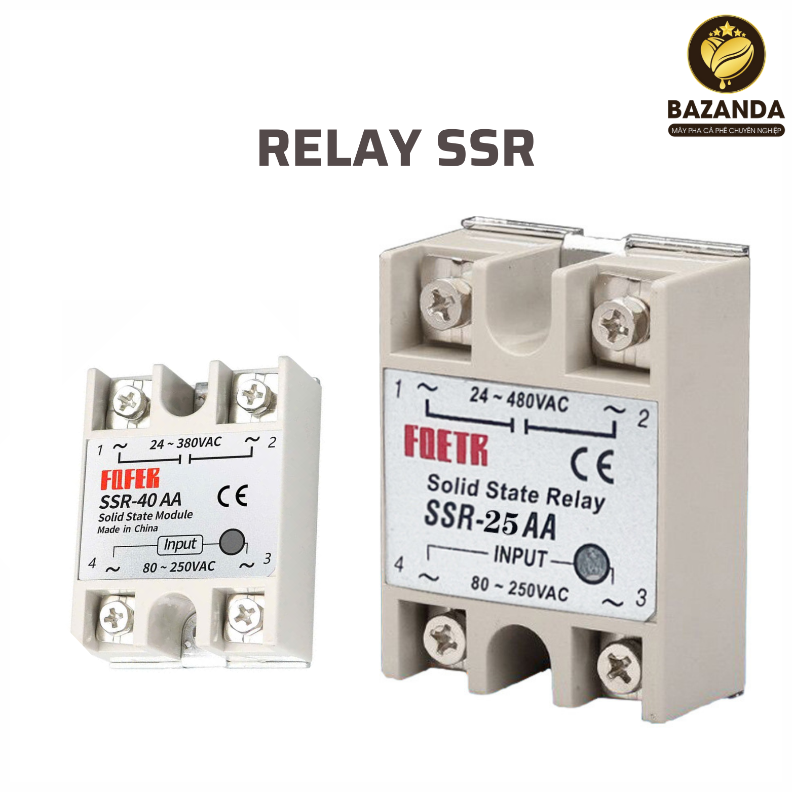 Relay bán dẫn Fotek SSR - 40DA/25DA/40AA cho Máy Pha Cà Phê