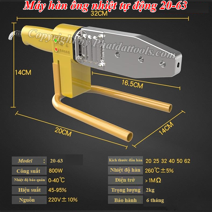 Máy hàn ống nhiệt PPR