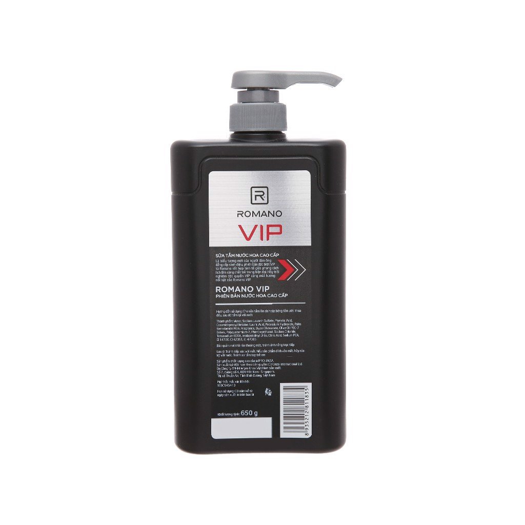 [HCM]Dầu Gội Cao Cấp Cho Nam Romano VIP (650g)