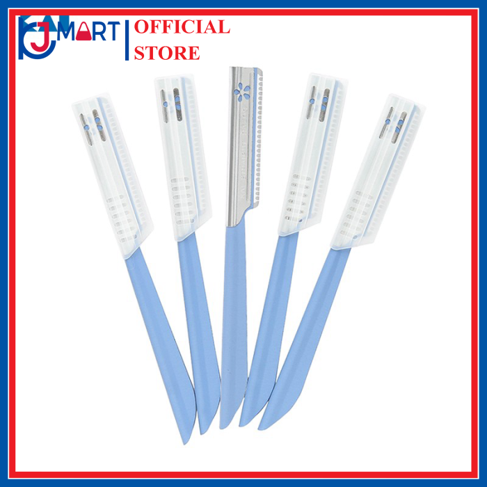 Set 5 dao cạo lông mày, lông mặt KAI (có lớp bảo vệ)