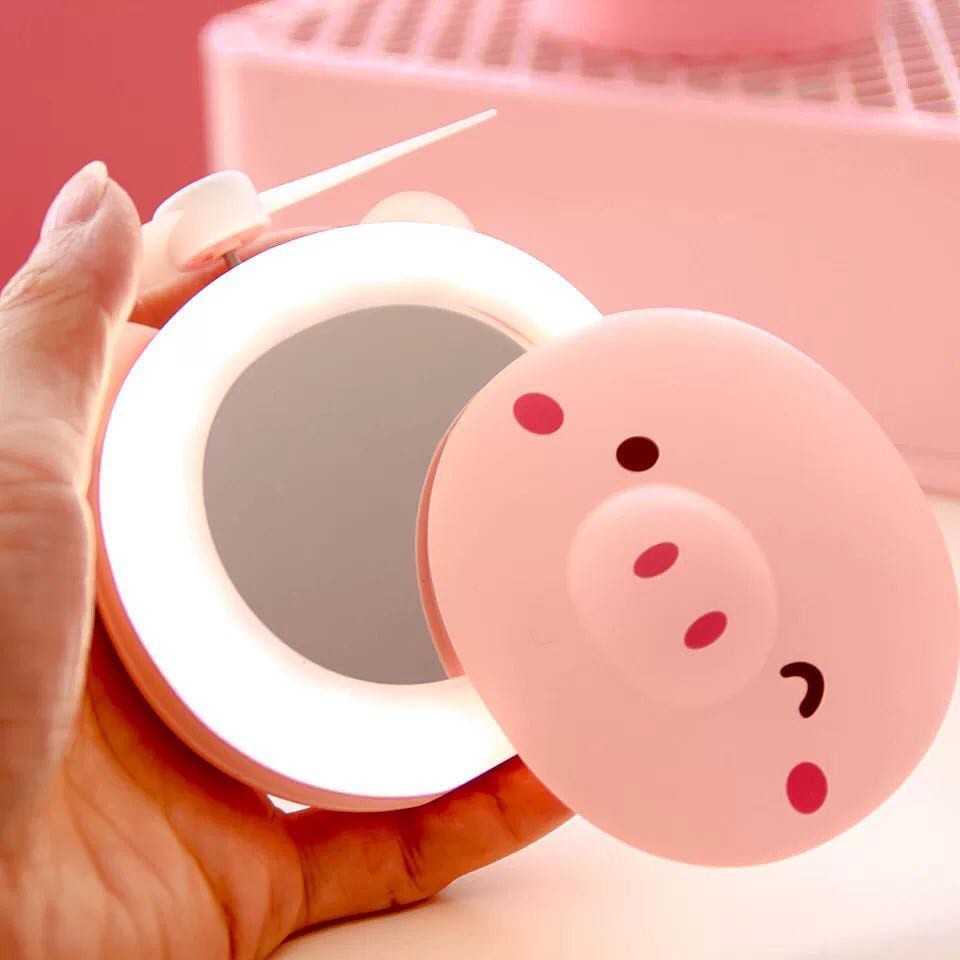 QUẠT SẠC MINI BỎ TÚI HÌNH CON HEO