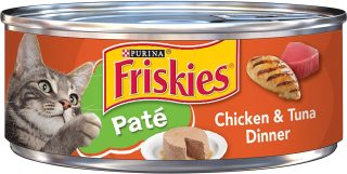 USA Friskies Pate Chicken & Tuna Dinner Wet Cat Food 156gr thumbnail