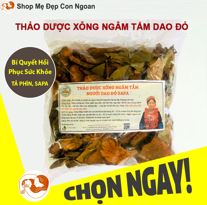 [HCM]Lá Xông Tắm Của Người Dao Đỏ