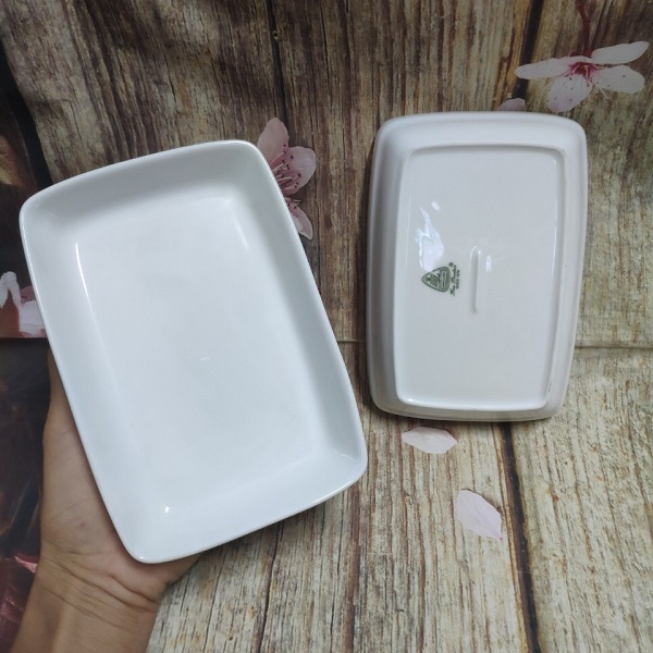 Dĩa sứ Minh Long hình chữ nhật - dĩa sứ minh long