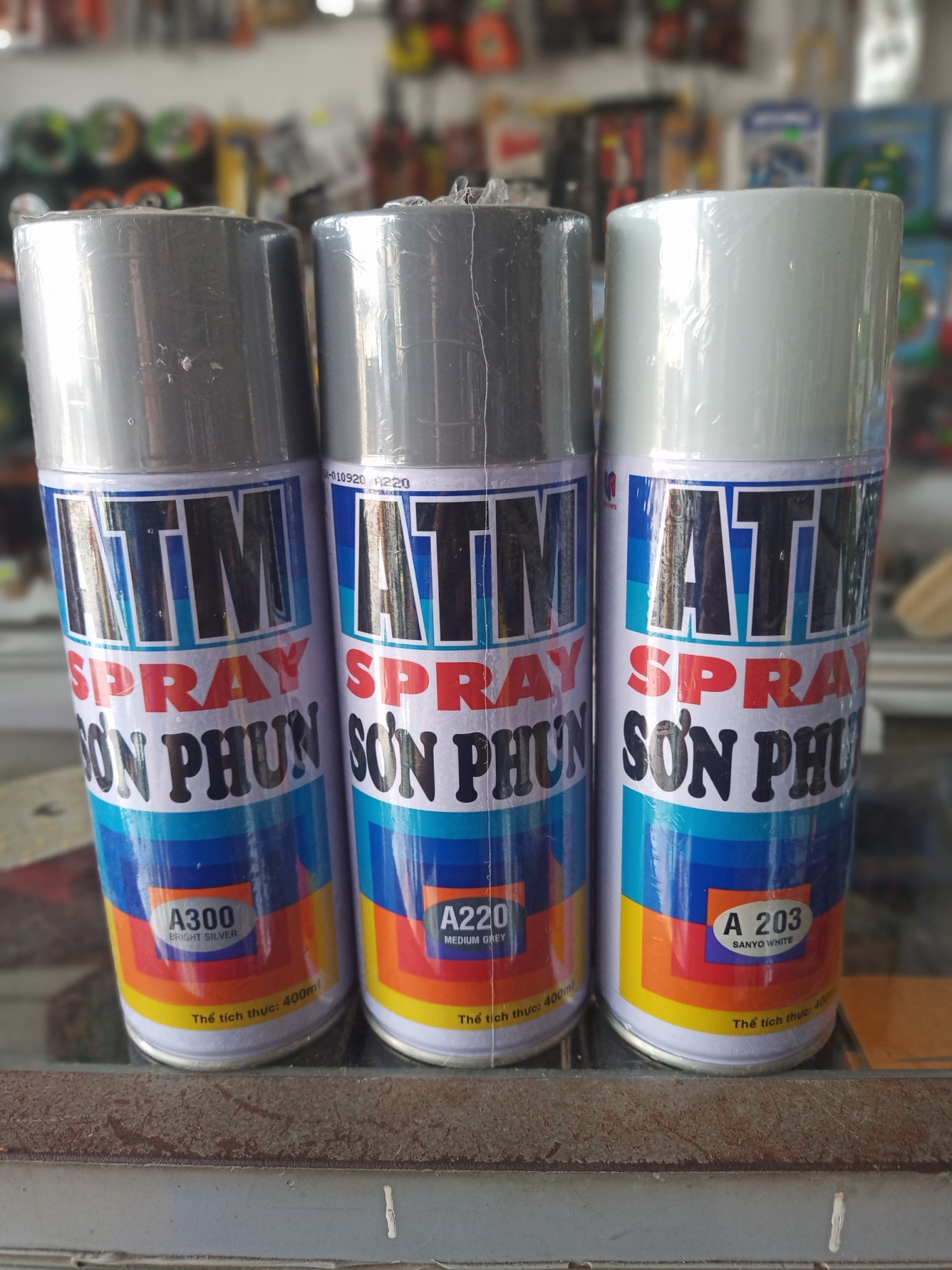 [HCM]Sơn Xịt ATM Spray 400ml Chính hãng nhiều màu nhiều chất liệu phủ lên mọi bề mặt cao cấp  ( chọn màu )