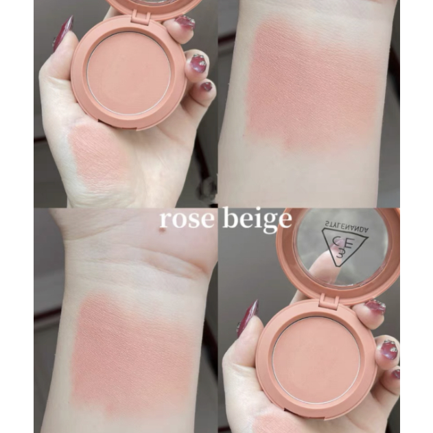 Phấn Má Hồng 3CE Mood Recipe Face Blush [Nude Peach- Mono Pink- Rose Beige]