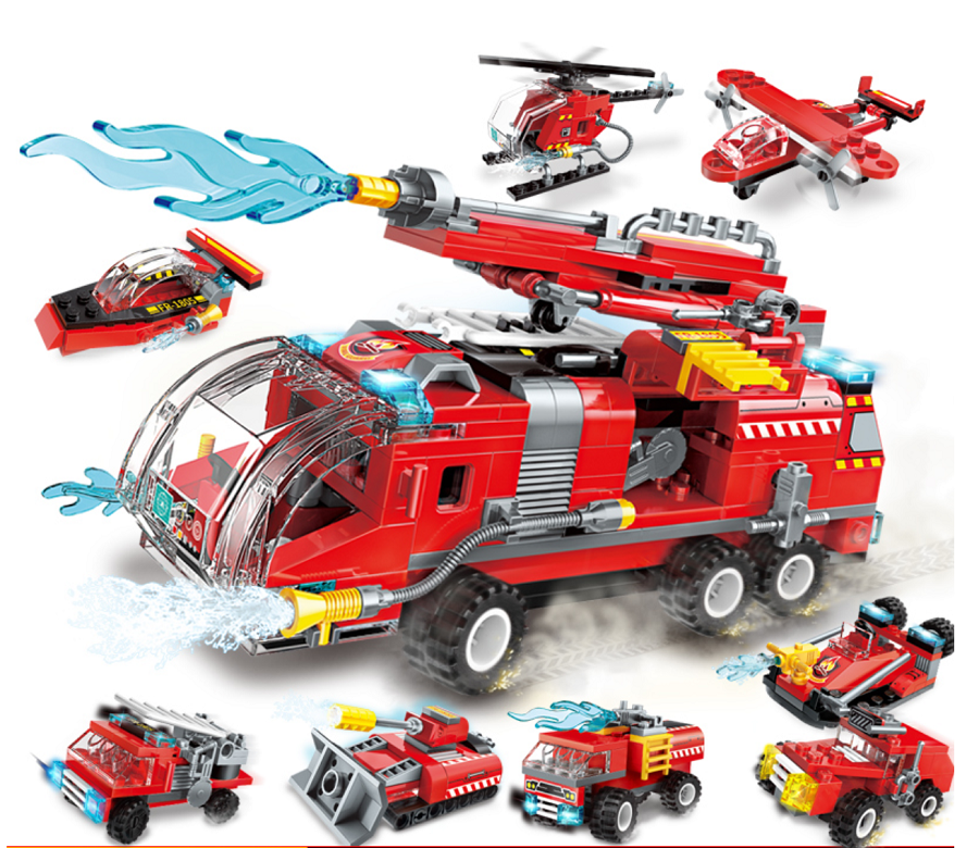 LEGO 8 MÓN 1805 MÔ HÌNH XE CỨU HỎA