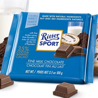 Socola Ritter Sport Colofull thanh 100gr (đủ vị)