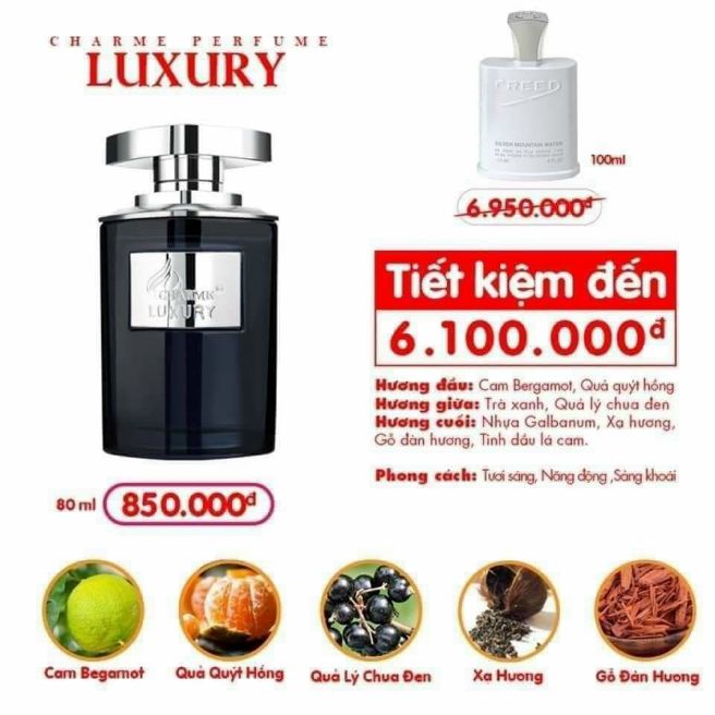 CHÍNH HÃNG - NƯỚC HOA LUXURY 80ML