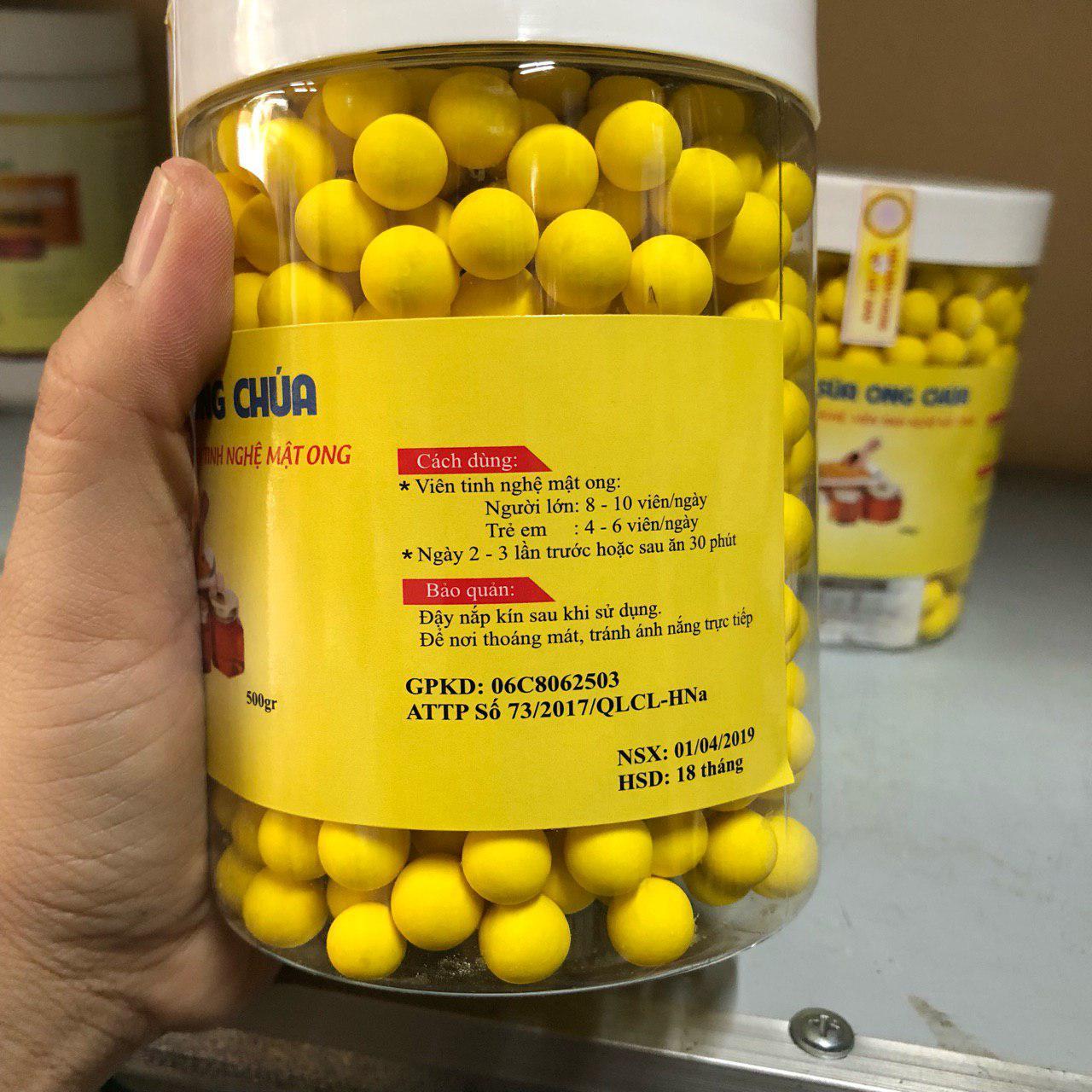 Viên tinh bột nghệ sữa ong 500gr