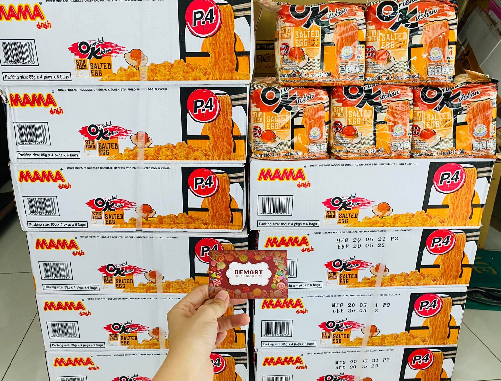 [Lốc 4 gói] MÌ TRỘN TRỨNG MUỐI OK Thái Lan