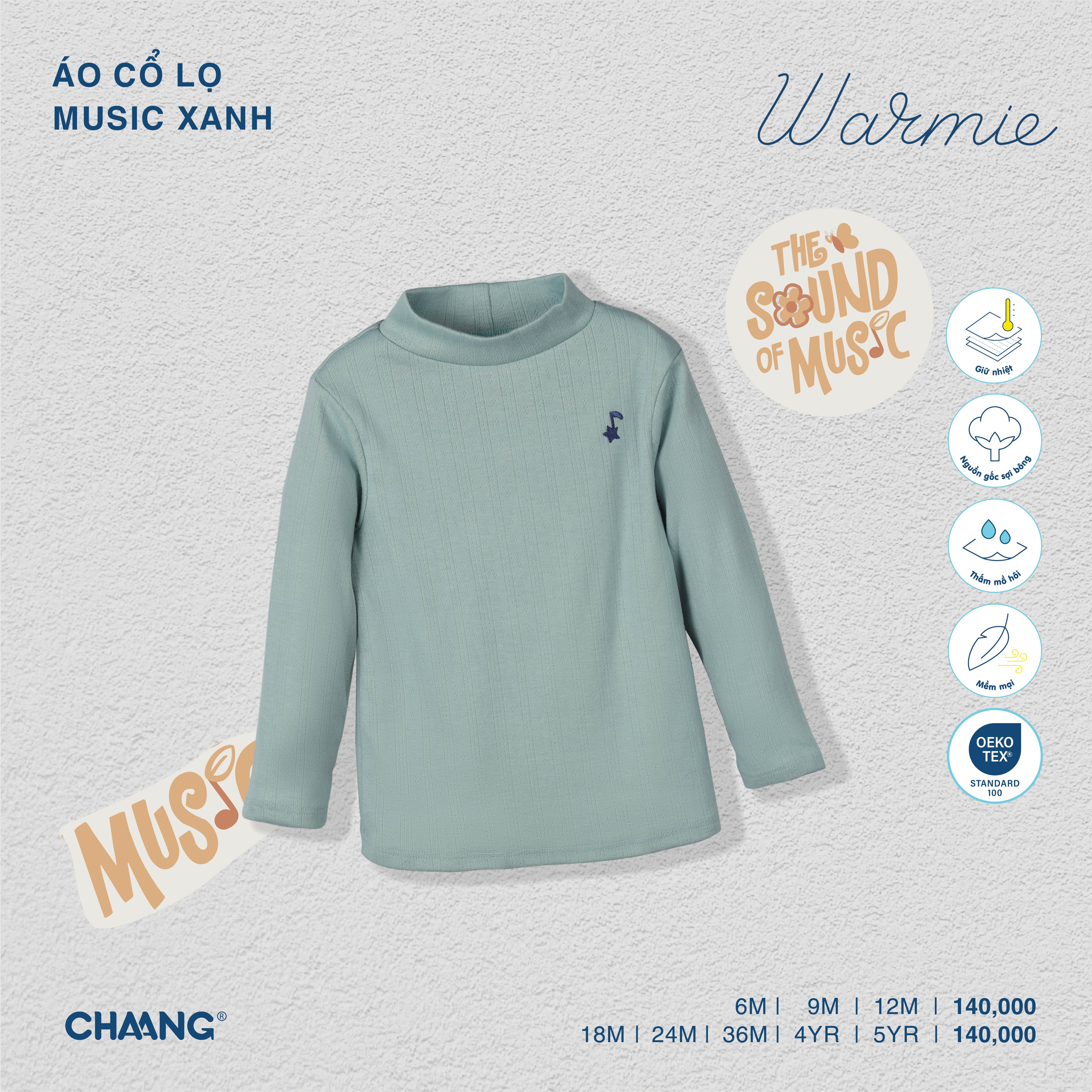 [CHAANG] Áo dài tay cổ lọ Music Chaang