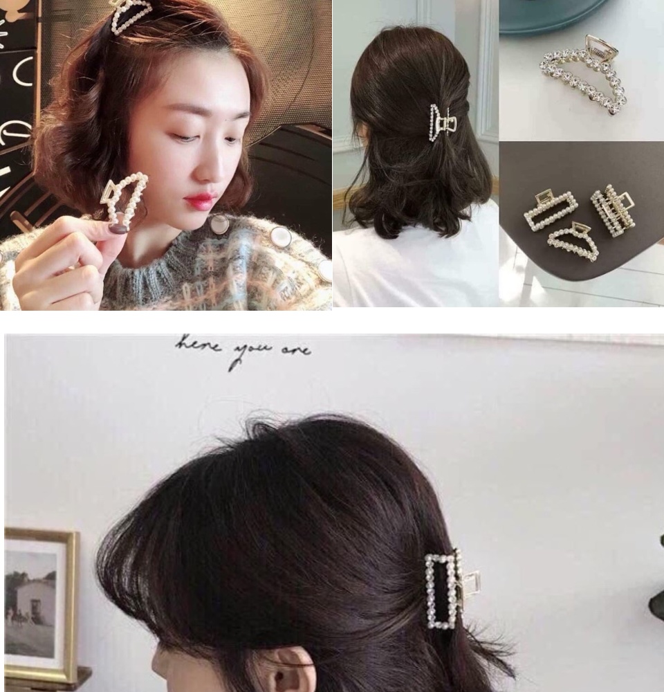 Set 3 kẹp càng cua đính đá cực xinh