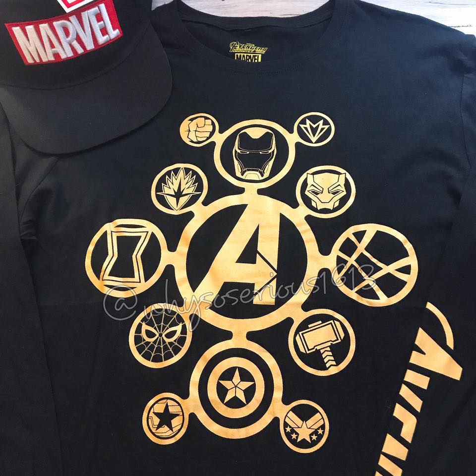 Áo thun tay dài Marvel logo | Lazada.vn