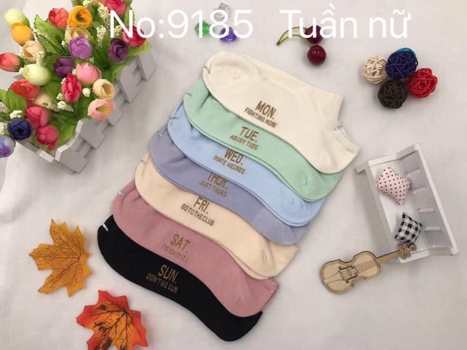 Combo 7 đôi tất tuần cho cả nam và nữ