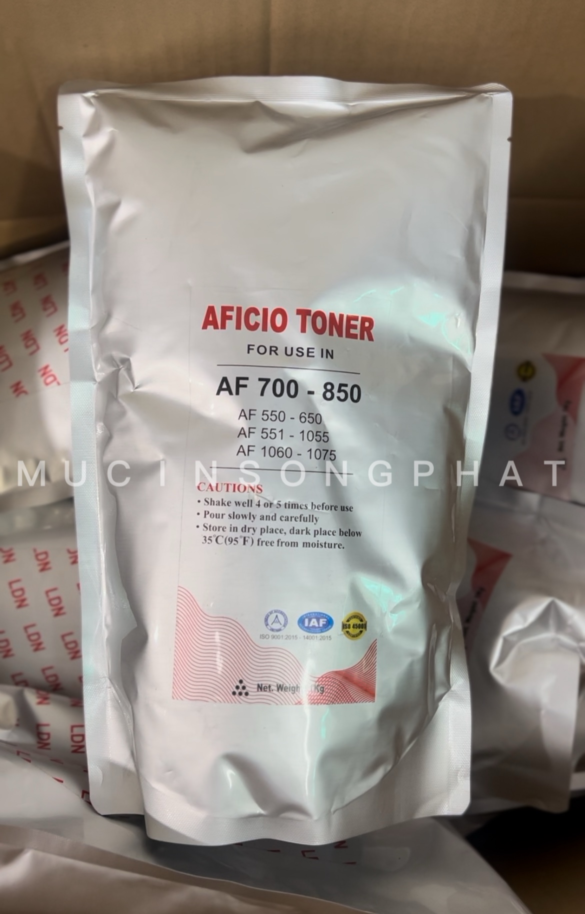 Mực Gói bạc Ricoh AFICIO A450/A500/A550/A650/A850(1Kg)