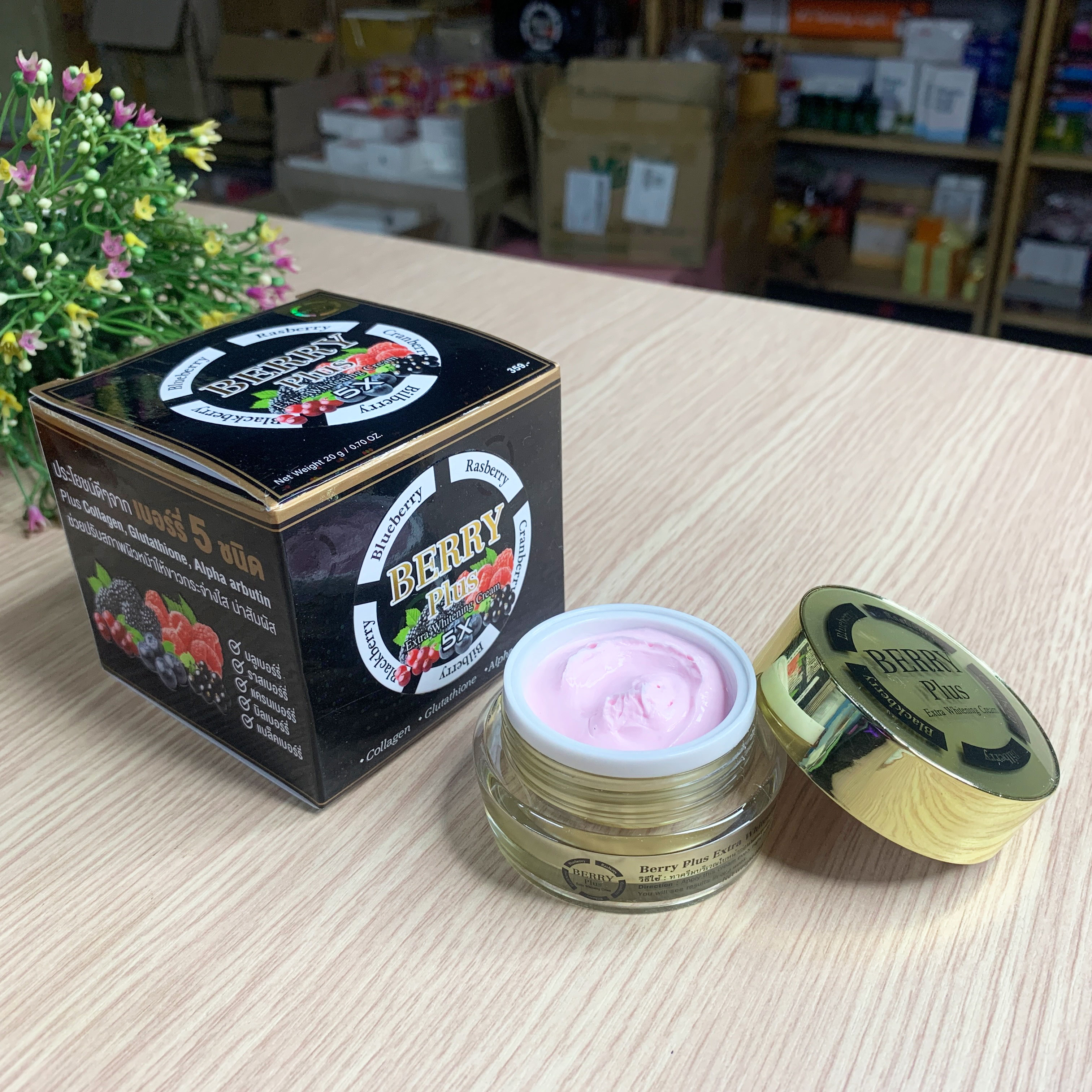 KEM TRẮNG, TRỊ NÁM, TÀN NHANG BERRY PLUS THÁI LAN