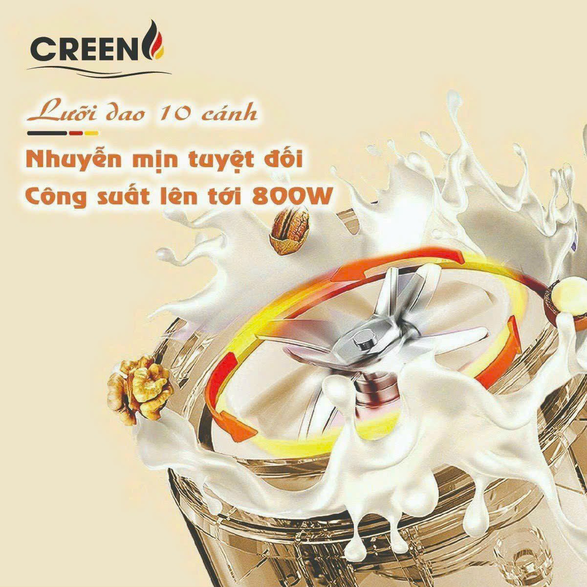 Máy làm sữa hạt CREEN CR-1000