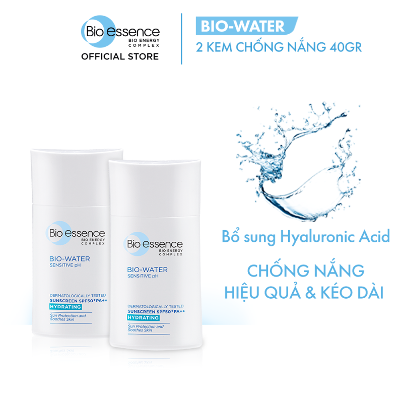 Combo 2 Kem chống nắng cho mặt Bio-Essence Bio-Water Bio-Essence Miracle Bio Water Cooling Sunscreen SPF50 (Face) 40ml giá rẻ