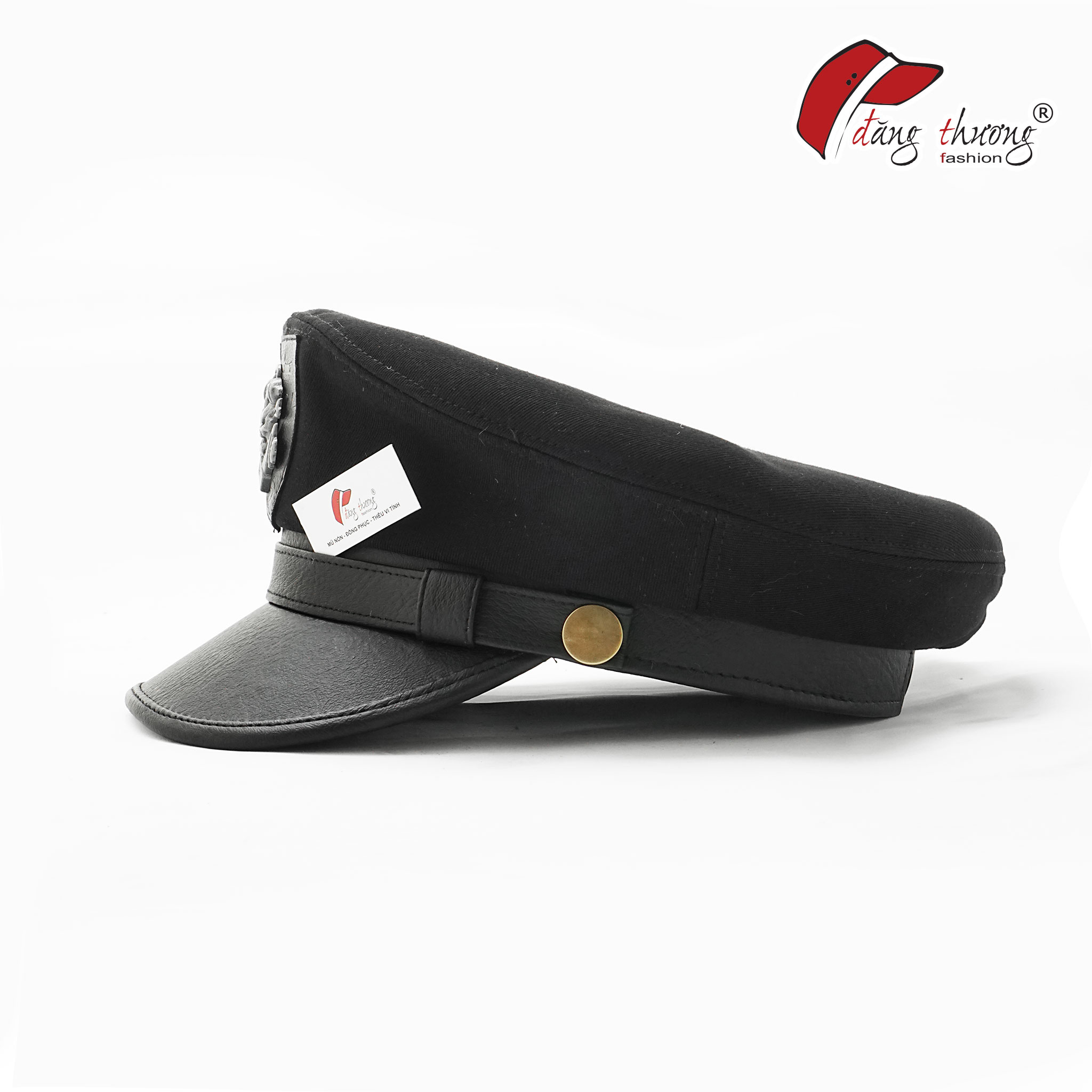 Mũ nón baker boy cap huy hiệu đầu lâu cá tính