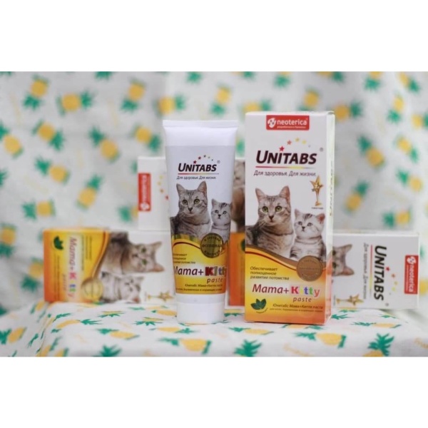 Unitabs Mama+ Kitty g.el dinh dưỡng cho mèo bầu và cho con bú (nhập Nga)