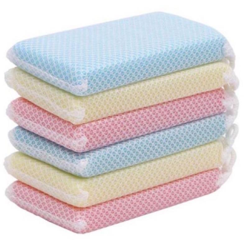 Set 5 Mút Rửa Chén Tạo Bọt Kháng Khuẩn DAISO