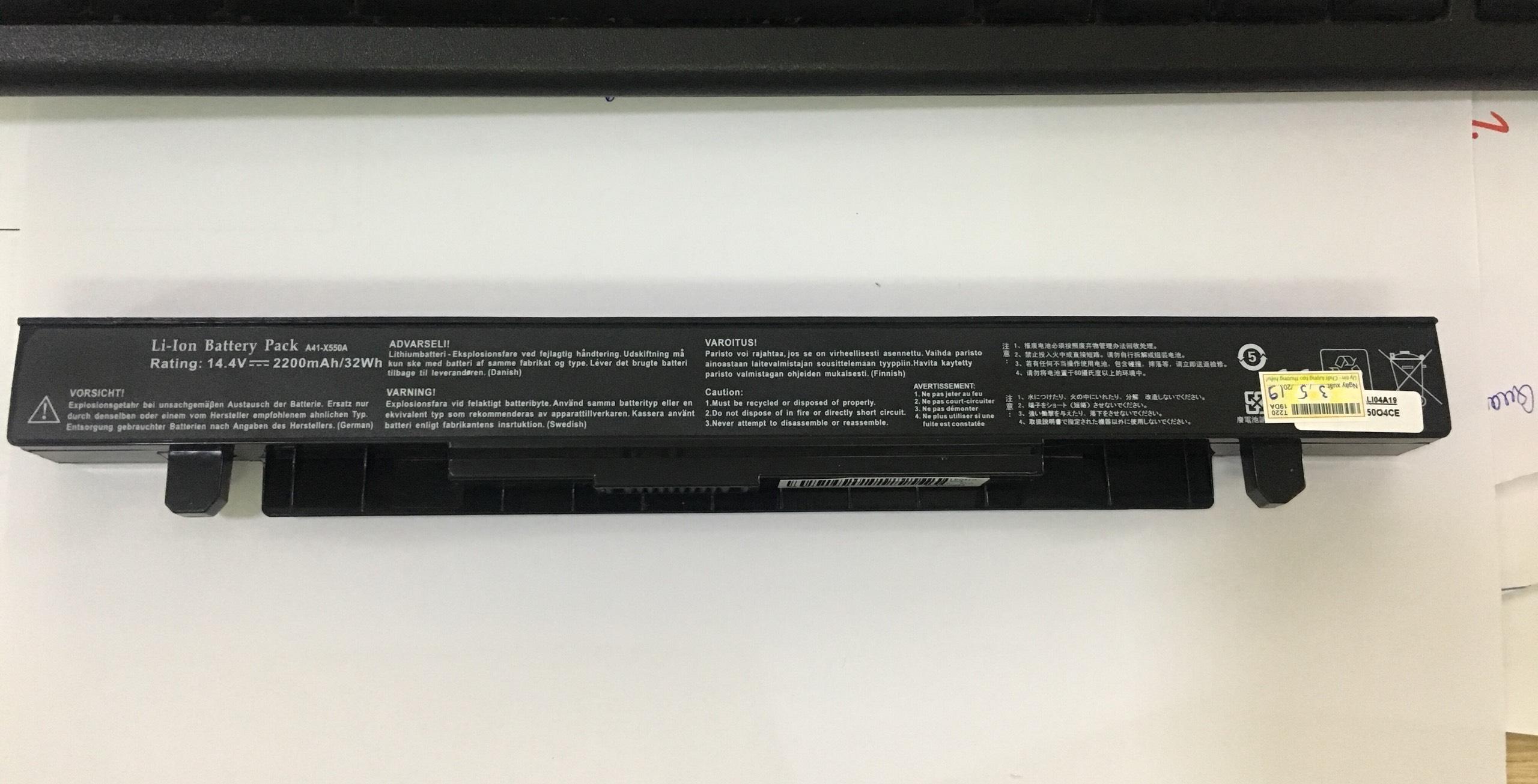 Pin Laptop Asus X450 X450CA X550 X550C F550 A550 A41-X550A A41-X550 - Battery Asus