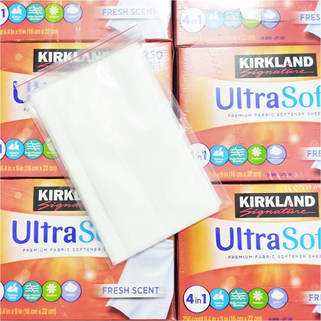 Giấy thơm quần áo Kirkland 250 tờ Giấy sấy xả quần áo Bounce 160 tờ khăn thơm - Pegastore