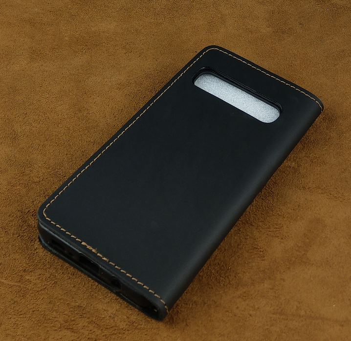 Bao Da Samsung S10 5G Handmade Da Bò Thật