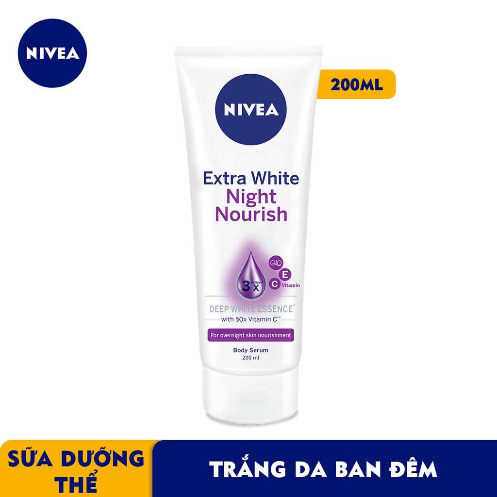 Tinh chất dưỡng thể trắng da Nivea Ban Đêm