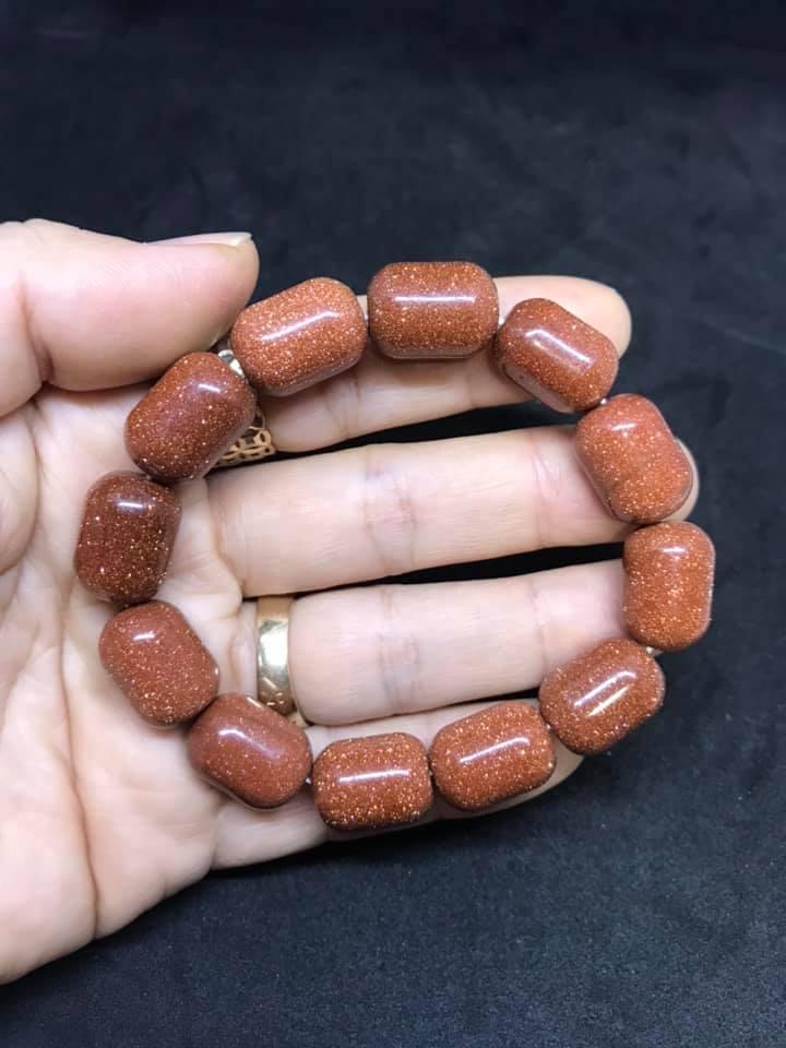 VÒNG TAY LU THỐNG ĐÁ KIM SA NÂU