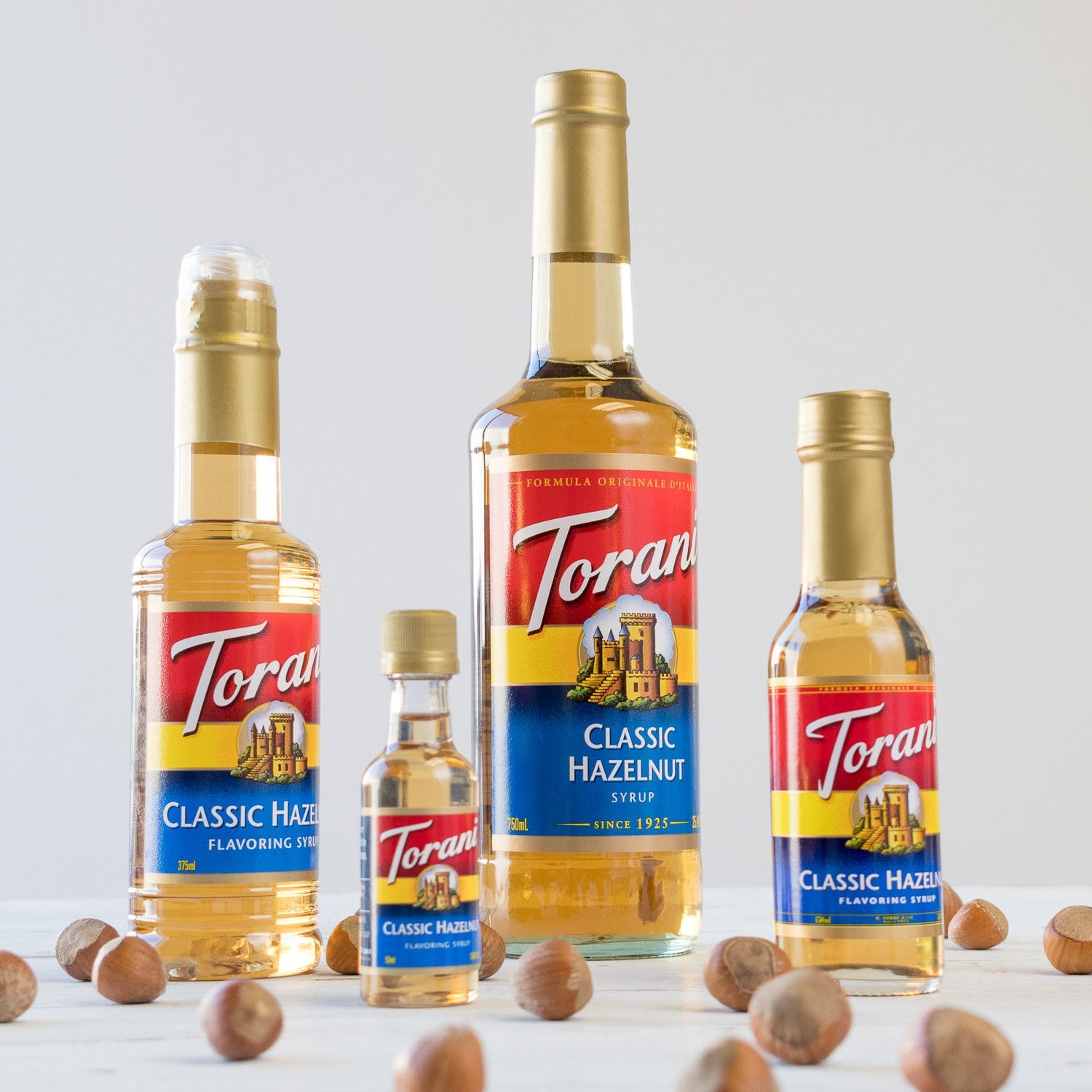 (SIZE NHỎ) Torani Classic Siro Pha Chế Vị Hạt Phỉ Hazenut Syrup 375ml Mỹ